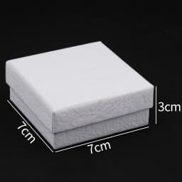 1Pcs Jewelry Packaging Gift Boxes Bags For Ring Necklace Bracelet Earrings Rectangle Cardboard With Sponge Jewelry Storage Box
