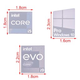 DIY Eleventh Generation 11th Generation Core I9 EVO I7 I5 Win10 Computer Sticker Notebook Label Laptop Metal Sticker