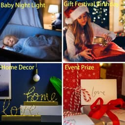 Led Night Light Pump It Up Arrow for Child Bedroom Decoration Nightlight Birthday Gift RGB Color Changing Battery Lamp Gaming
