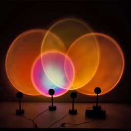 Sunset Lamp Multiple Colors Sunset Projection Lamp with Remote Smart APP Night Light for Room Bedroom Decoration Photography