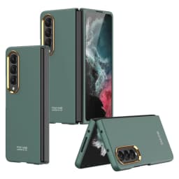 For Samsung Galaxy Z Fold 4 Ultra Thin Color Contact Lens Plated Metal Frame All-inclusive Protection Folding Cell Phone Cover