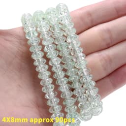 Natural Stone Square Beads Crack Crystals Gem Loose Spacer Cube Beads for Jewelry Making DIY Bracelet Necklace Accessories 6mm