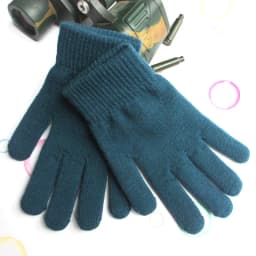 Autumn And Winter Men's Women's Touch Screen Cold-proof Warm Finger Gloves Korean Version All-match Cycling Knitted Wool Gloves