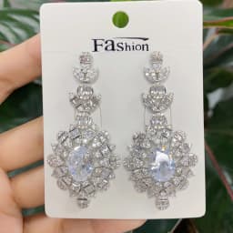 GODKI 2026 Luxury Trendy Link Chain Long Drop Earrings Cubic Zircon Earrings For Women Drop Earrings Brincos Fashion Jewelry