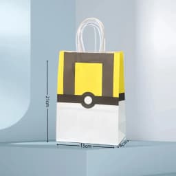 Pokemon Gift Bags Pikachu Hand-held Paper Packing Treat Bag Anime Kraft Paper Bag Gift Packaging Party Festive Party Supplies
