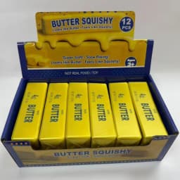 2026 Hot Butter Squishy Pu Slow Rising Squeeze Creative Multicolor Stress Relief Simulated Butter Anxiety Relief Fidget Toy