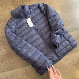 Ultra-Light Men's down Cotton Jacket Stand Collar Warmth Super Value Silk Cotton Filling Slim Fit Short Style Autumn Wear