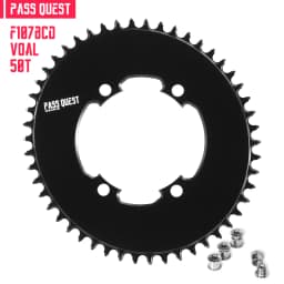 PASS QUEST 107BCD Bicycle Chainring 42T-58T Close Disc Black Chainwheel Narrow Wide Teeth forAXS Sprocket for Sram FORForce Aero