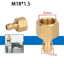 High Pressure Washer Connector 1/4 Inch Quick Release Connector Coupler Fitting For Garden Hoses Car Washer Lance Connector G1/4