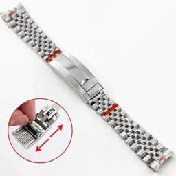 20mm Width 904L Solid Stainless Steel Watch Band Brushed Polished Oyster Bracelet Folding Buckle Glide Lock Clasp FOR RELOX SUB