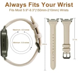 Slim Leather Strap for Samsung Galaxy Watch 9 8 40 44mm Band Wrist Women Bracelet for Samsung Galaxy Watch 9 8 8 Classic 46mm