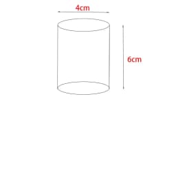Acrylic Transparent Cylindrical Ring Jewelry Display Stand Doll Mold Storage Stand Earring Stand Makeup Photography Stand