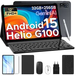 DOOGEE Tab E3+ Tablet 32GB 256GB 12" 2K Display Android 15 Helio G100 8800mAh Battery Gemini AI Smart Pad TabletPC