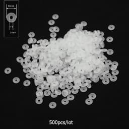 Silicone Trollbeads Charm Beads Spacer Bracelet Clip Lock Stopper Snake Chain Necklace Antiskid Locating Ring for Jewelry Making