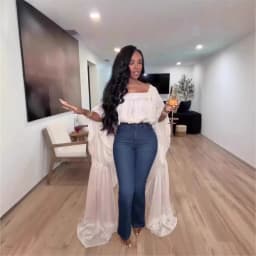 Square Neck Flowy Tunic Blouse Batwing Long Ruffle Maxi Cape Sleeve Loose Chiffon Blouse Women Boho Casual Elegant Flowy Shirt
