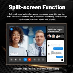 Paitanry 10.1 inch HD IPS Tablet PC A537 Octa‑Core Android 15 8GB (4GB+4GB Expand) RAM 128GB Storage Split‑Screen Function WiFi 6 GMS Google Global Tablet for Office Entertainment Video Calls