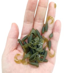 DUODUOYU 10PCS Mini Ajing Soft Fishing Lure  0.4g/30mm Artificial Swimbait Jig Wobbler Bass Bait Fishing Tackle Soft Bait