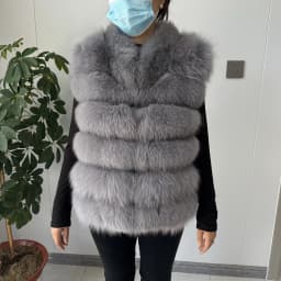 2026 NEW style Fox Fur Coat Real Winter New Outwears Women's Fashion Luxury Jacket High Quality Clothing Natural And Stand Colla
