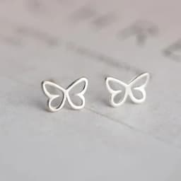 Silver Plated Creative Ear Hole Earrings for Women Prevent Korean Style Stud Earrings Allergy Earrings Fine Jewelry Accessories