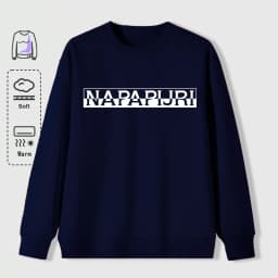 Misaligned Artistic Letters Printed Sweatshirts Men Soft Vintage Pullovers Street Oversize Top Unisex Autumn Casual Clothes