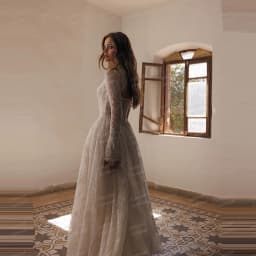 Simple Wedding Dresses A Line Woman's Sexy Lace Shiny Long Sleeve Bride Gowns Formal Appliques 2026 Customized Vestidos De Novia