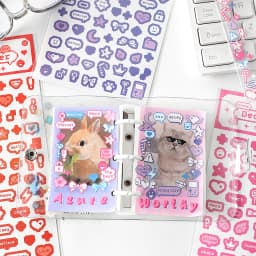 MOHAMM 1 Sheet Funny Pixel Heart Stickers for DIY Photo Cards Carft Scrapbook Diary Planners Poster Decoration