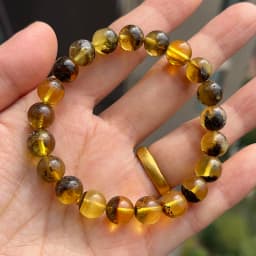 Original Amber Bracelets for Unisex New Genuine Irregular Beads Natural Black Medical Green Healing Jewelry Factory Unique Gift