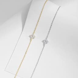 MODIAN 925 Sterling Silver Stackable Four Leaf Clover CZ Bracelet For White Gold Plated Link Chain Women Party Fine Jewelry