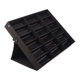 5/18 Grids Flip Eyeglass Display Box Showcase Sunglasses Case Storage Organizer For Women Men