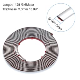 3M/5M Exterior Car Chrome Body Strip Bumper Auto Door Protective Moulding Styling Trim Sticker 6MM 8MM 10MM 12MM 15MM 20MM 30MM