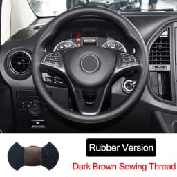 Hand Sewing Car Steering Wheel Wrap for Mercedes-Benz Vito III ( W447 ) 2015 - 2023 Circular Shape Braid on The Steering Wheel