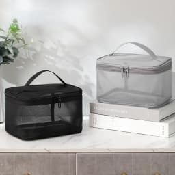 Women's Transparent Mesh Ideal for Cosmetics Makeup and Toiletries Kit for Travel Sales Success Make Up Organizer Bag