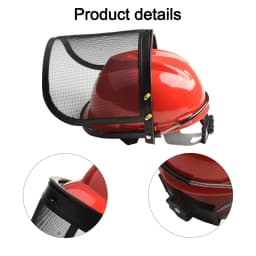 Helmet Safety Netz Plastic+Mesh Trimmer Working Brushcutter Chainsaw Face Mesh For Lawn Mower Outdoors Protect