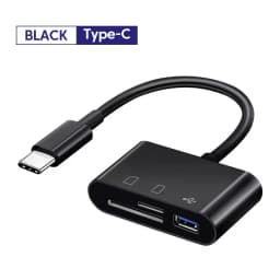 3-in-1 Card Reader Adapter Type C To SD TF Memory Card Reader USB Type C OTG Converter For Huawei Samsung Xiomi Phone Tablet