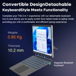 Ninkear T40 Tablet Mini Laptop 14 inch 2 in 1 Intel N100 16GB+512GB 1200P IPS Touch Screen Windows 11 Notebook Free Shipping