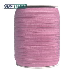 NINE LOOMS Plain Shiny Fold Over Elastics FOE 5/8" 15mm Spandex Band Tape Hair Tie Headband DIY Sewing Trim 50 100 Yard by Spool