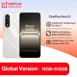 OnePlus Nord 5 Global Version Smartphone 50MP LYT-700 Camera 1.5K AMOLED Display Snapdragon 8s Gen 3 OxygenOS 15