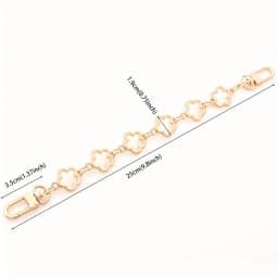 1PC Flower Bag Extender Chain Purse Bag Strap Extender Chain DIY Women Handbag Purse Making Replacement Accessories