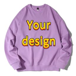 Customized Printed Cotton O Neck Pullover Long Sleeved Sweatshirts Men Women DIY Your Like Photo or Logo Fashion Casual Tops Tra