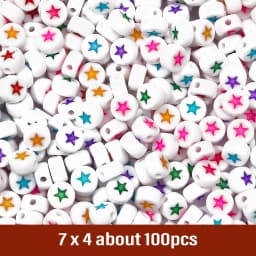 7mm Black White Mixed Letter Acrylic Beads Round Flat Alphabet Spacer Beads For Jewelry Making Handmade Diy Bracelet Necklace