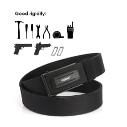 VATLTY Stylish Tactical Belt for Men Metal Automatic Buckle Tight Nylon Military Belt Stiff Work Belt Rigid Casual Girdle Male