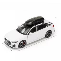 1/32 RS6 Car Model Toy Simulation Alloy Diecast Doors Opened Sound Light Shock Absorption Vehicle Models Ornaments Child Gifts