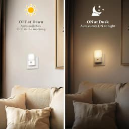 5 Brightness Levels, ON/OFF/AUTO Mode Night Light with Motion Sensor, Motion Activated Night Light