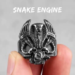 Stainless Steel Animal Men Rings Eagle Dog Dragon Bird Snake Punk Hip Hop Trendy For Male Boy Jewelry Creativity Gift Wholesale