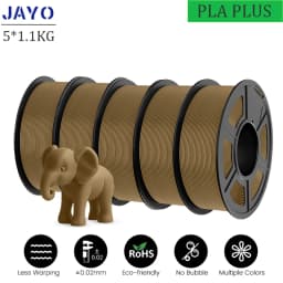 JAYO PLA Plus 3D Printer Filament 5 Rolls Filament PLA PLUS 23 Colors 1.75mm FDM 3D Printer Materials Support Free Combination
