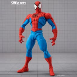 Shfiguarts Marvel Spider Man Fighting Version Articulated Action Figure Collectible For Adult Collection Home Desktop Display