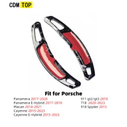 Car Steering Wheel Shift Paddle for Porsche Macan Panamera Cayenne Carrera 911 718 991 Spyder 918 Cayman Gear Extend Shifters