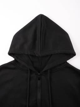 Autumn Winter Zip-Up Hoodie Solid Casual Outwear Comfy Fashion Sweatshirts Fleece Street Veste Loose Oversize Top Soft lothes