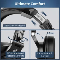 Oneodio A71 Wired HiFi Headphones With Mic Over Ear Stereo Hi-Res Headset Studio DJ Headphone For Recording Monitor 3.5/6.35mm