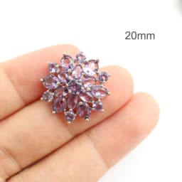 5pc Luxury Crystal Buttons Rhinestone Cubic Zirconia Button for Clothes Decorative CZ Sewing Cashmere Knit Cardigan
